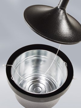 Asbak staand Rubbermaid Aladdin peukenzuil 41x98cm zwart -2