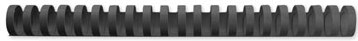 Bindrug GBC 28mm 21rings A4 zwart 50stuks