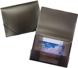 Elastomap Beautone 34535 3kleps A4 PP transparant zwart