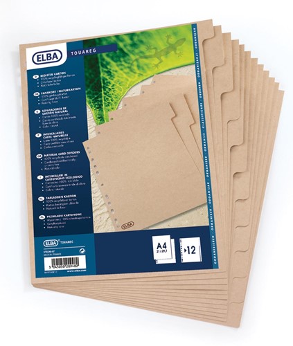 Tabbladen Touareg 11-gaats 10-delig naturel karton