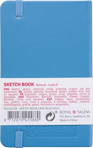 Schetsboek Talens Art Creation 80 witte vellen 140gr 90x140mm lichtblauw-2