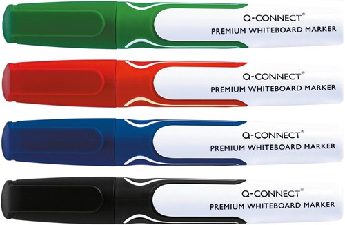 Whiteboardstift Q-Connect premium rond 3mm assorti 4st