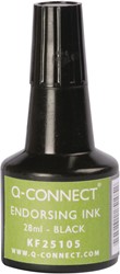 Stempelinkt Q-Connect 28ML zwart