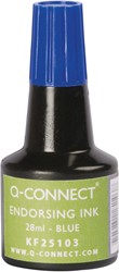 Stempelinkt Q-Connect 28ML blauw