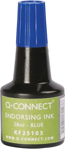 Stempelinkt Q-Connect 28ML blauw