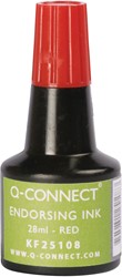 Stempelinkt Q-Connect 28ML rood