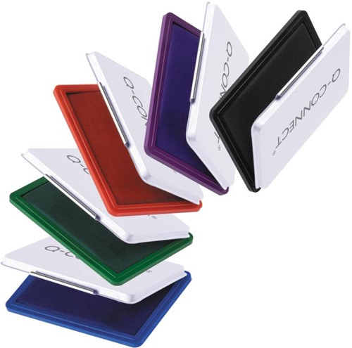 Stempelkussen Q-Connect 110x70mm blauw-3