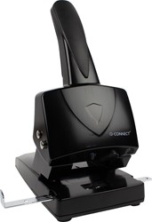Perforator Q-Connect heavy duty 2-gaats 65vel zwart