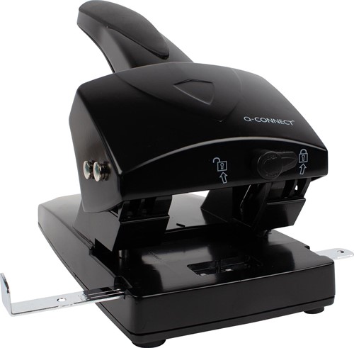 Perforator Q-Connect heavy duty 2-gaats 65vel zwart-3