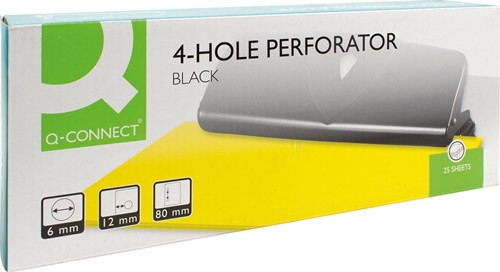 Perforator Q-Connect 4-gaats 25 vel met aanleg-3
