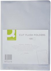 Insteekmap L-model Q-Connect A4 PP 0.09mm nerf 100 stuks