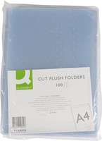 Insteekmap L-model Q-Connect A4 PP 0.16mm glashelder 100 stuks