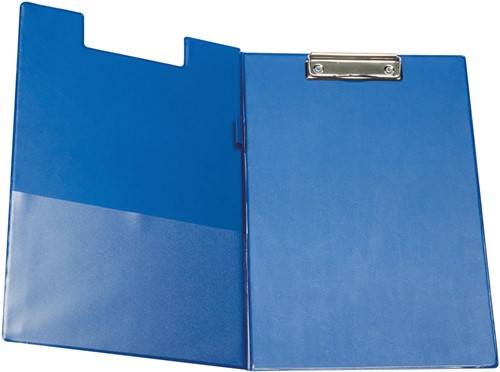 Klembord Q-Connect A4 dubbel met kopklem blauw