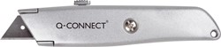 Snijmes Q-Connect heavy duty 18mm metaal zilver
