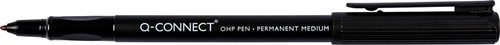 Viltstift Q-Connect OHP marker permanent rond medium zwart