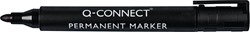 Viltstift Q-Connect permanent rond zwart