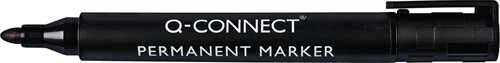 Viltstift Q-Connect permanent rond zwart