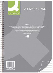 Collegeblok Q-Connect A4 4r lijn 4-gaats 70gr