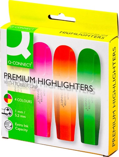 Markeerstift Q-Connect premium assorti p/4