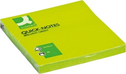 Memoblok Q-Connect 76x76mm neon groen 80 vel