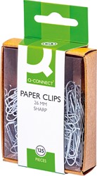 Paperclip Q-Connect 26mm gegalvaniseerd 125stuks