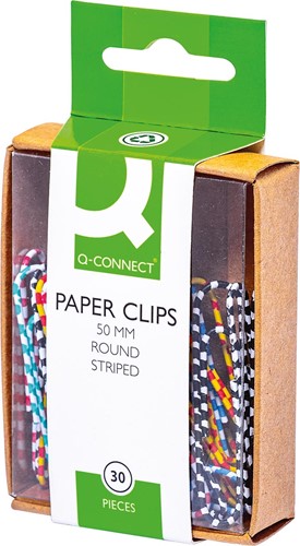 Paperclip Q-Connect 50mm assorti 30stuks