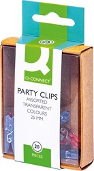 Miniknijper Q-Connect 25mm assorti 20stuks