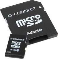 Geheugenkaart Q-Connect Micro SDXC+adapter 64GB-2
