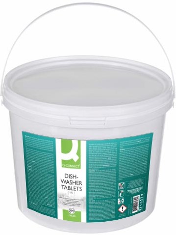 Vaatwastabletten Q-Connect All-in-One emmer à 100 stuks