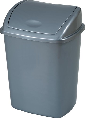 Afvalbak Swing 26liter kunststof grijs