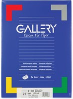 Etiket Gallery 70x38mm 2100 stuks