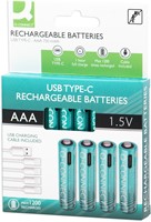 Batterij oplaadbaar Q-Connect AAA set à 4 stuks-3