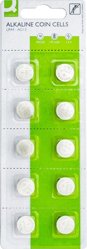 Batterij Q-Connect knoopcel 10xLR44