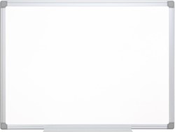 Whiteboard Q-Connect 90x120cm melamine 1 zijde wit + 1 zijde geruit
