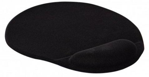 Muismat Q-Connect met gel polssteun zwart-2