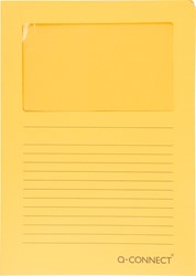 Venstermap Q-connect L-model 120gr oranje 100 stuks