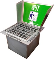 Asbak straattegel The DropPit comfort classic 30x30cm verzinkt