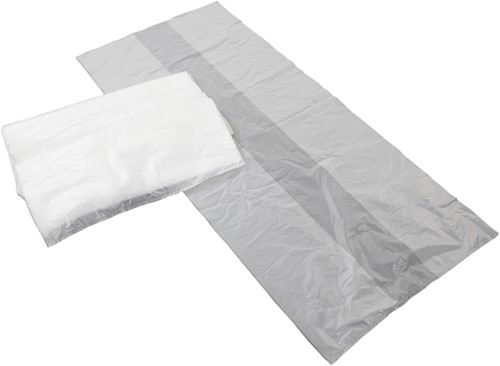 Afvalzak container HDK 230x145cm 18micron 240liter transparant 30stuks