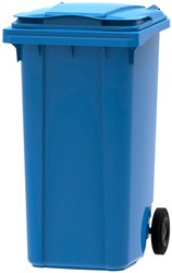 Afvalcontainer verrijdbaar 240 liter blauw