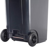 Afvalcontainer verrijdbaar 240 liter grijs-2