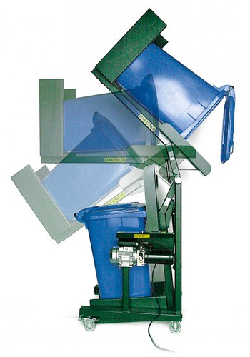 Hef-kantelinstallatie verrijdbaar tbv 240 liter afvalcontainers-2