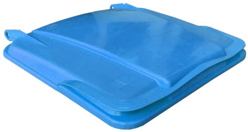 Deksel tbv afvalcontainer 240 liter blauw