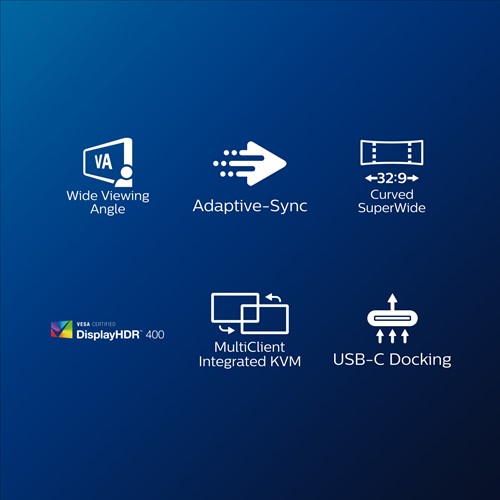 Philips P Line 32:9 SuperWide Curved LCD-scherm 499P9H/00-2