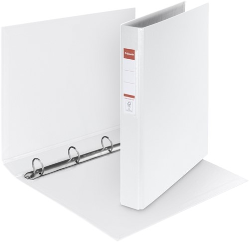 Ringband Esselte VIVIDA A4 4-rings O-mechaniek 25mm PP wit-1