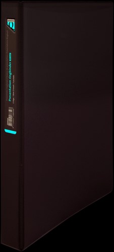 Presentatieringband Quantore A4 4-rings D-mech 15mm wit-2