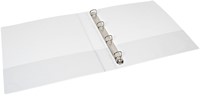 Presentatieringband Quantore A4 4-rings D-mech 15mm wit-2