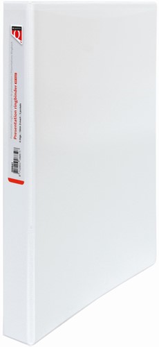 Presentatieringband Quantore A4 Maxi 4-rings D-mech 25mm wit-3