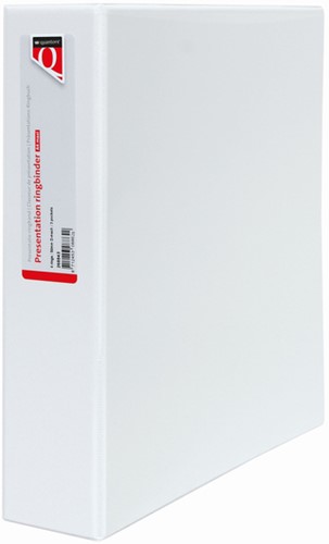 Presentatieringband Quantore A4 Maxi 4-rings D-mech 30mm wit-3