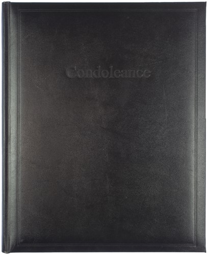 Condoleancealbum Kangaro 260x210mm zwart