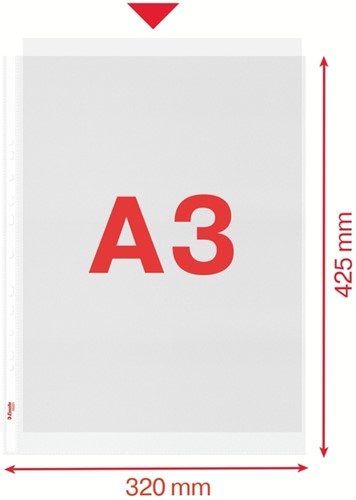 Showtas Esselte PP A3 recht 50 stuks-2